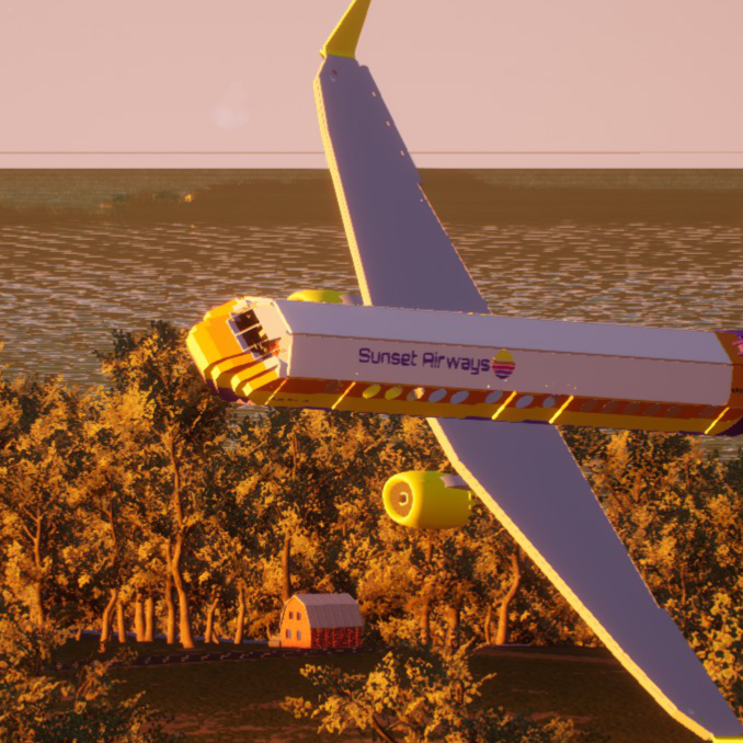 Softbody AIR LINER 737 MAX-8 Sunset Airways
