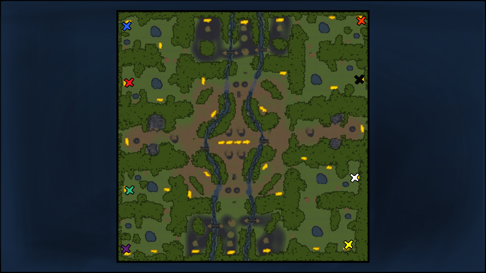 Free for All Hard map (many neutrals)