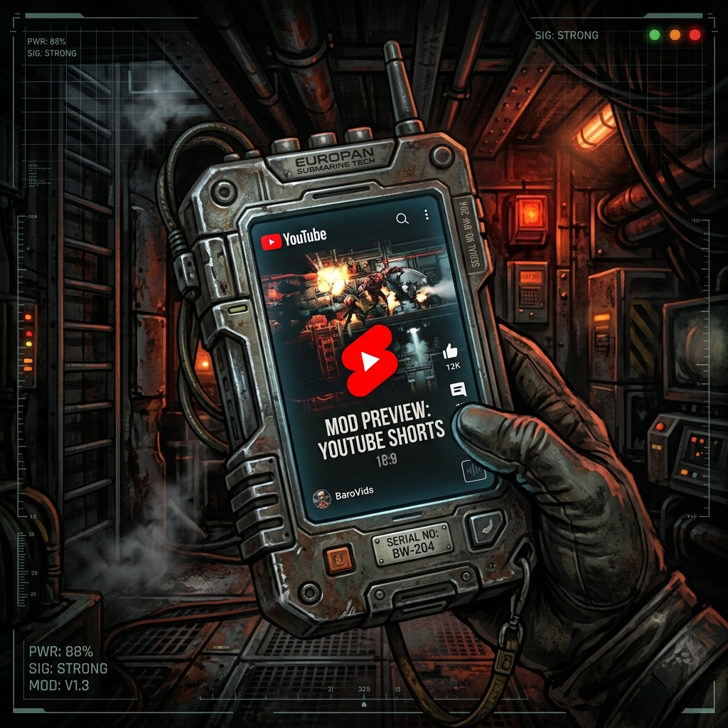 YouTube Shorts PDA – Barotrauma Mod