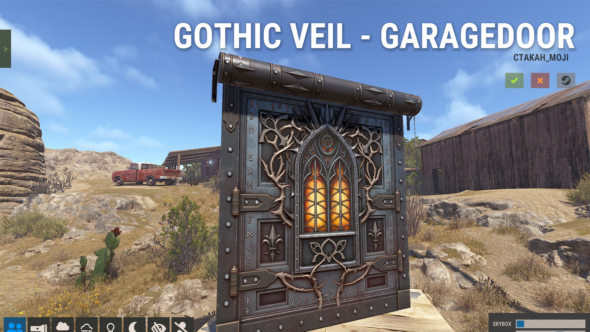 Gothic Veil Garage Door thumbnail 11