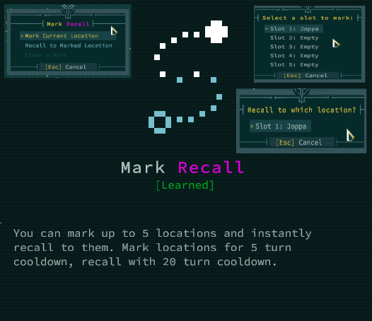 Mark/Recall Skill