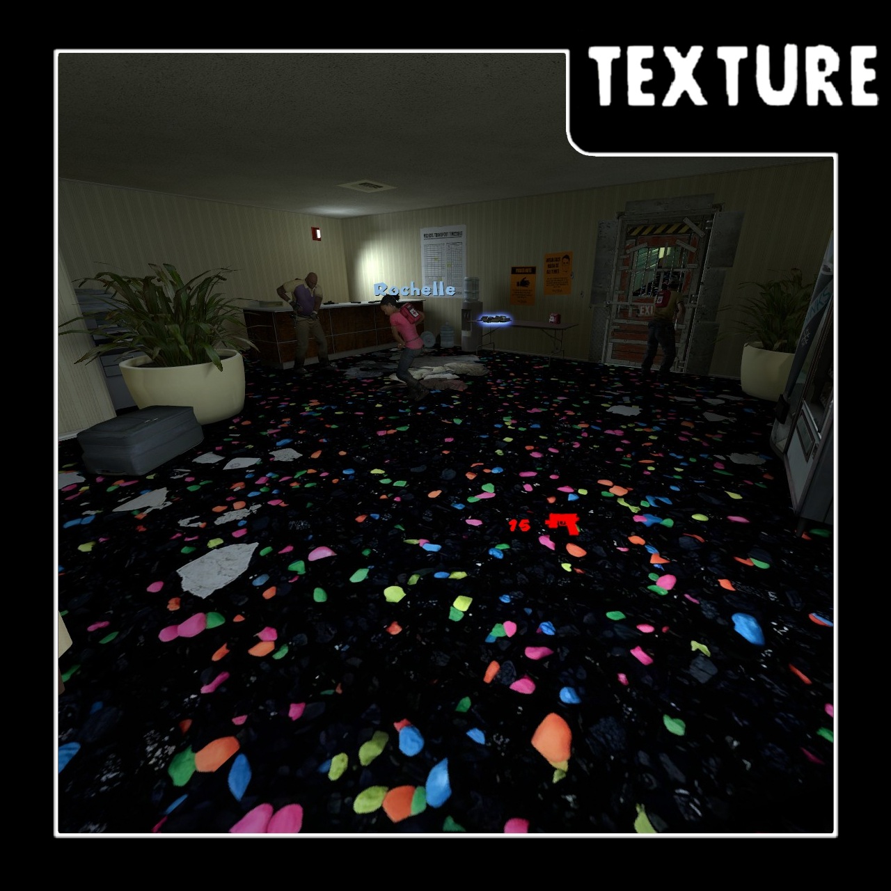 Floor Textures: Fish Aquarium Gravel
