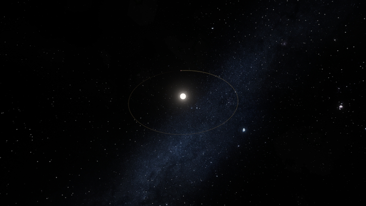 a one planet system in the universe.