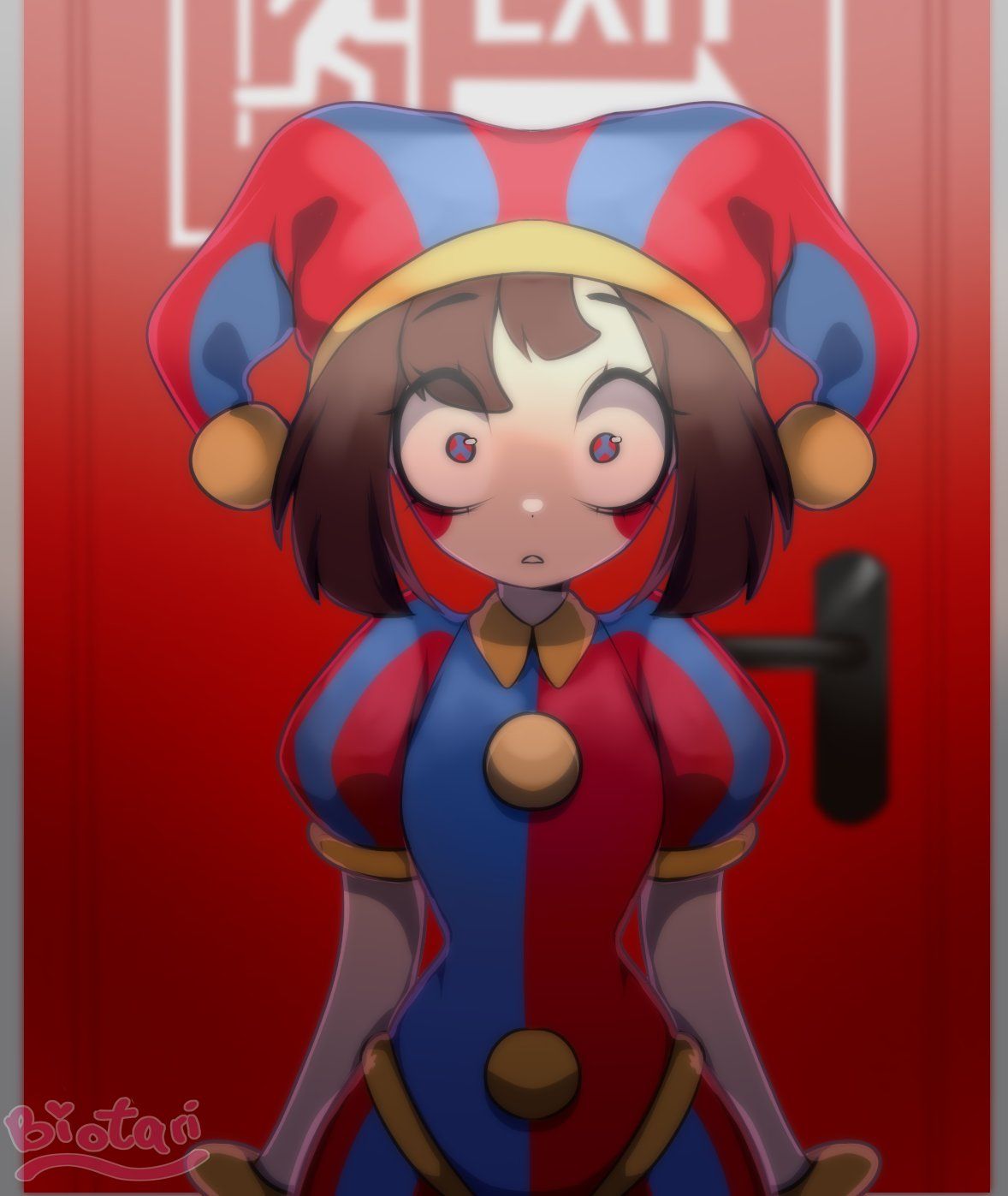 R-18 Pomni (The Amazing Digital Circus) animated Glow Adrenaline
