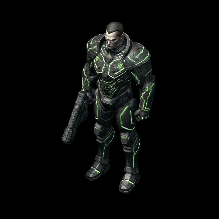 cyberpunk soldier