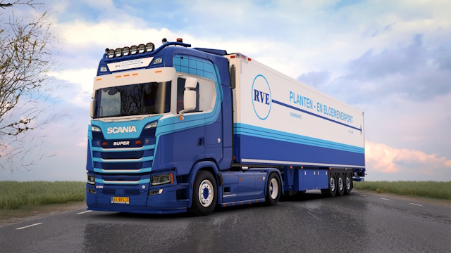 Scania S & Schmitz SKO Rve Plantenhandel