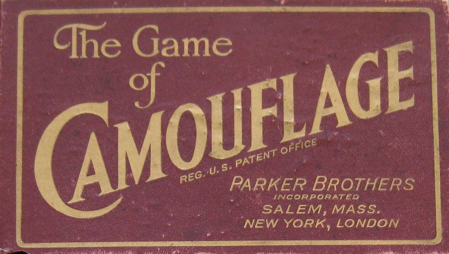 Camouflage (1918, Parker Brothers)