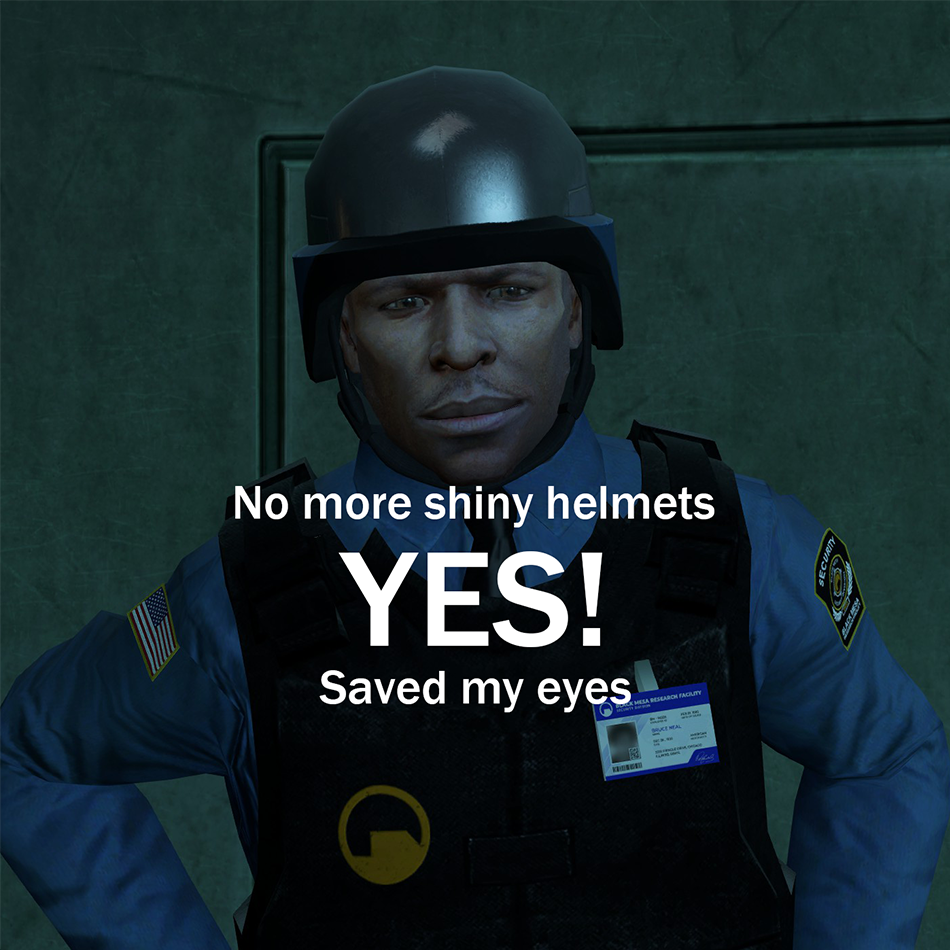 BMCE:R addon - No more shiny helmets