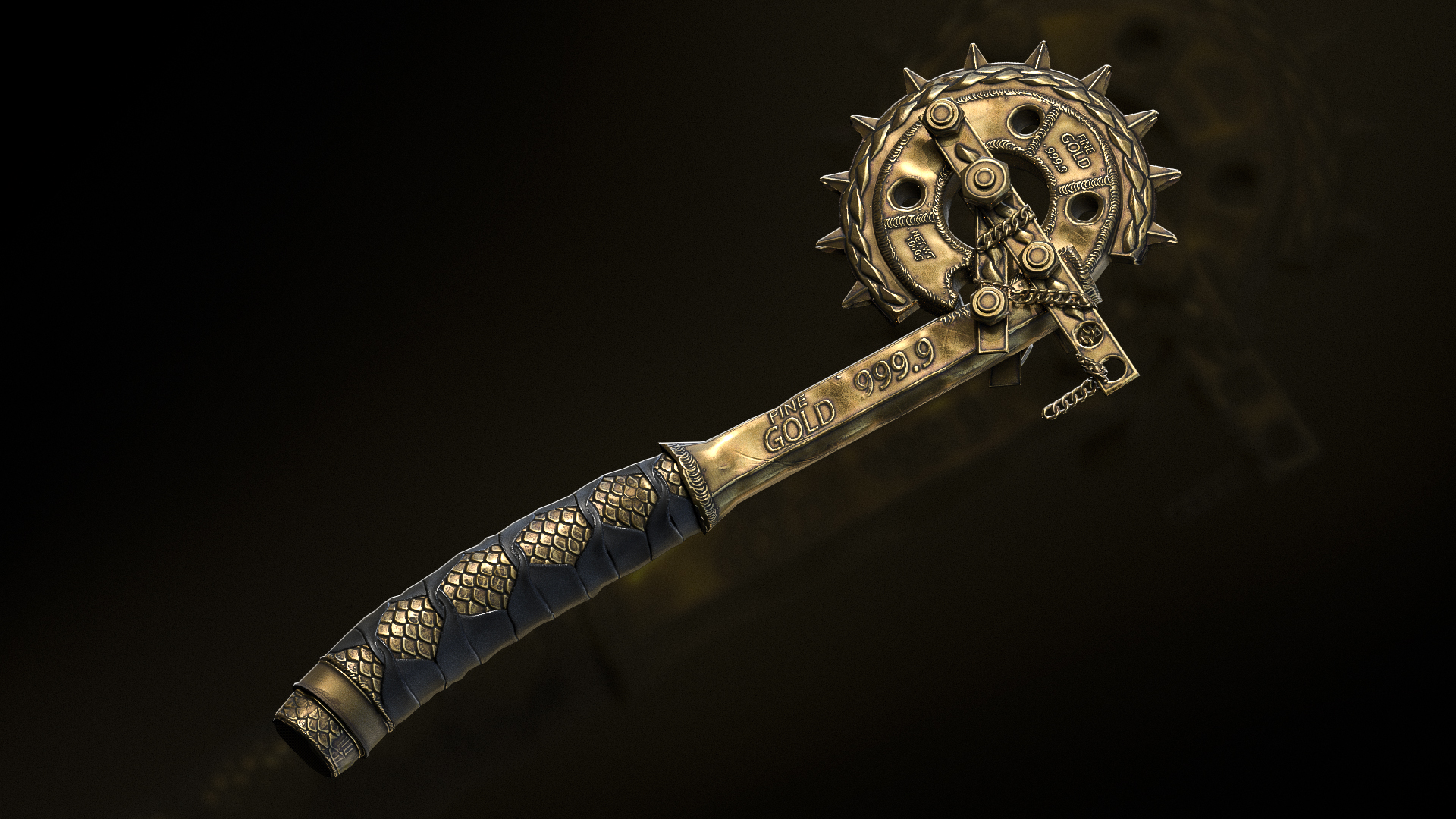 Gold Chains Salvaged Axe