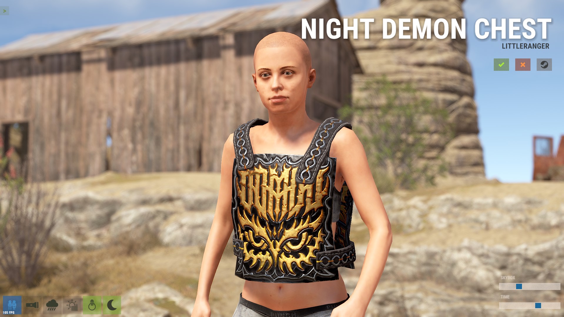Night Demon Chestplate thumbnail 7
