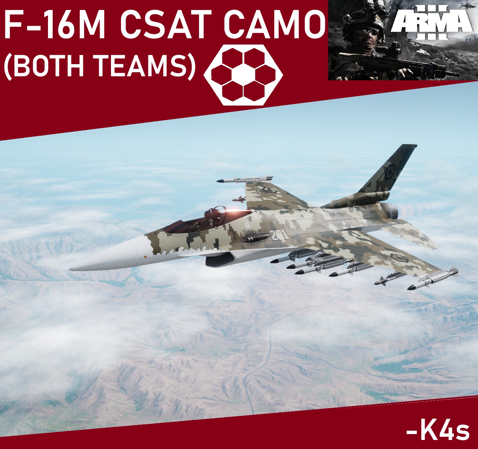 F-16M CSAT livery ARMA 3