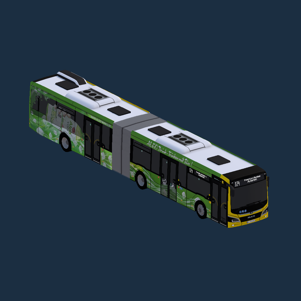 Schröder Reisen (BVG Sub) - MAN NLC 18C (3D) - Aleo Drink Werbung