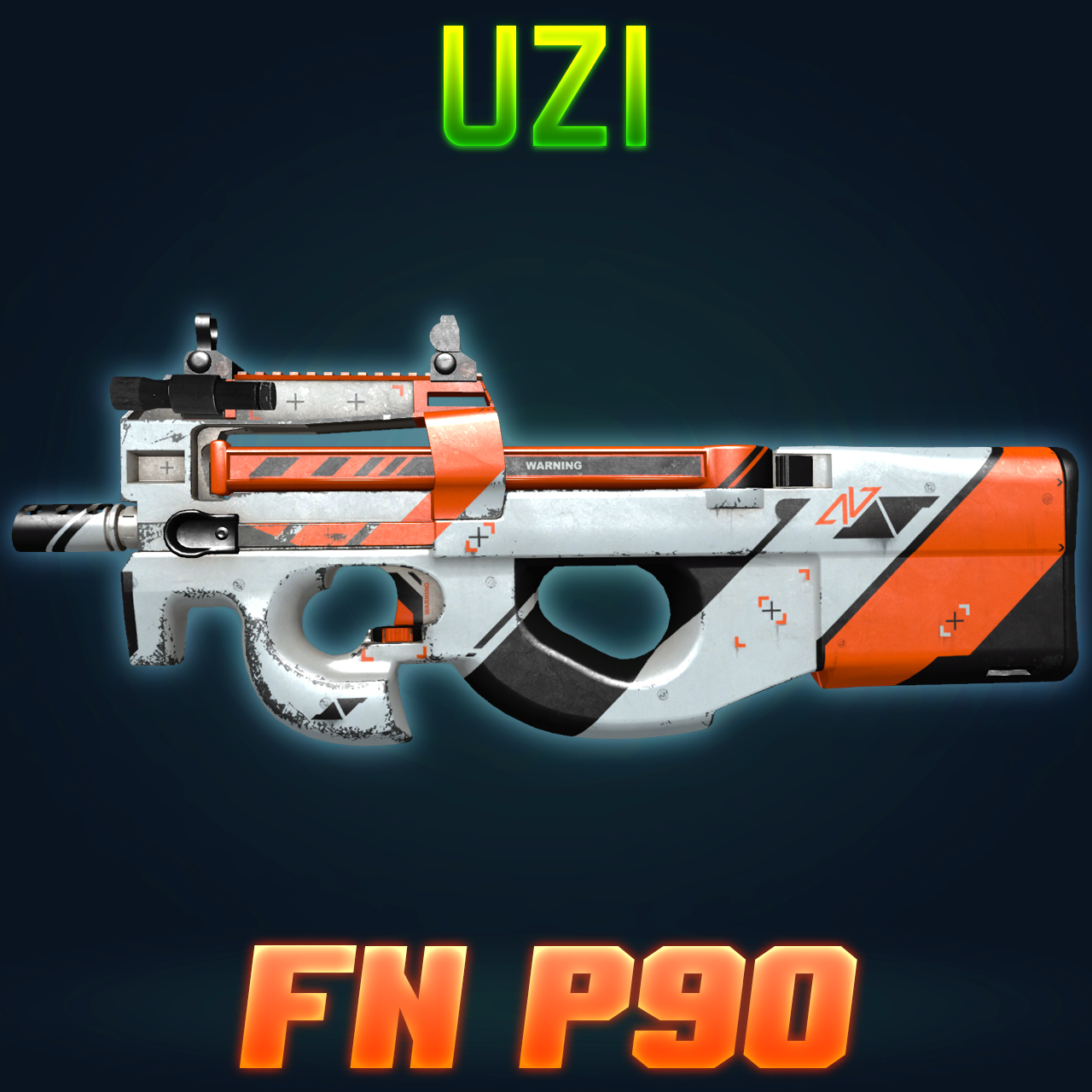 [UZI SMG] CSGO P90 Reanim - Asiimov Minimal Wear
