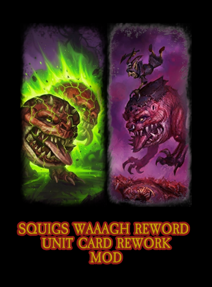 Greenskins WAAAGH!!! unit card rework mod