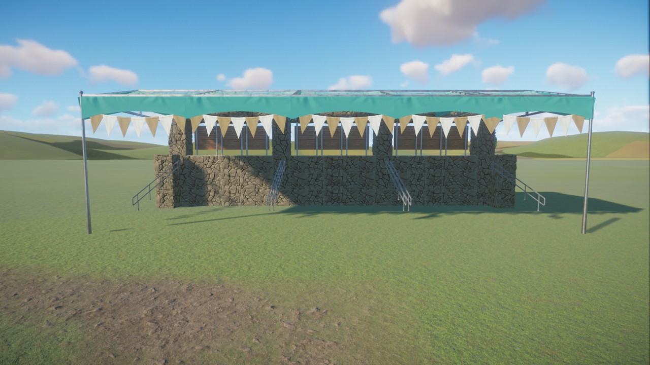 Tent/canopy for animal talk seating