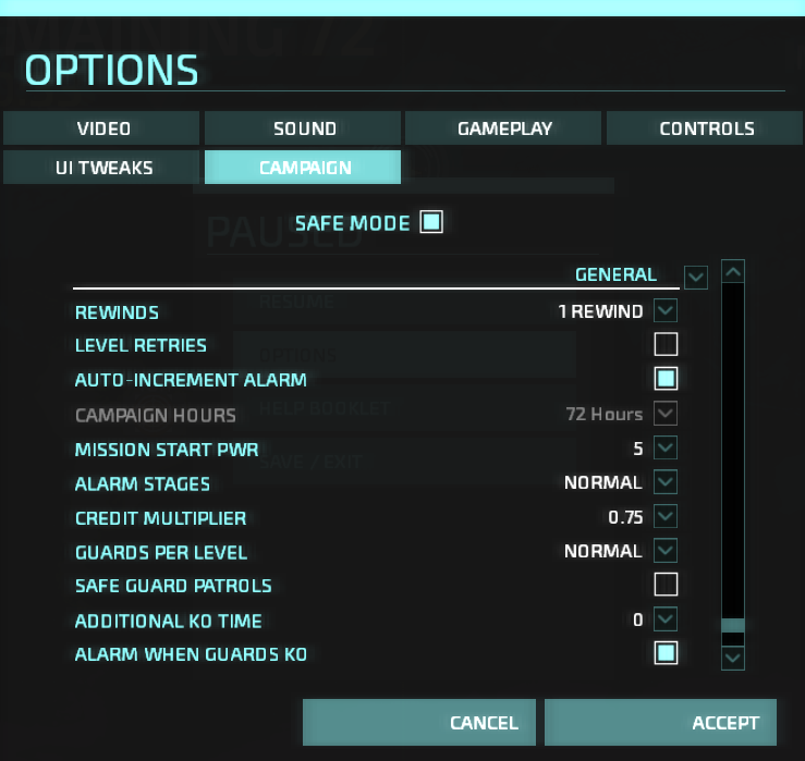 Dynamic Campaign Options