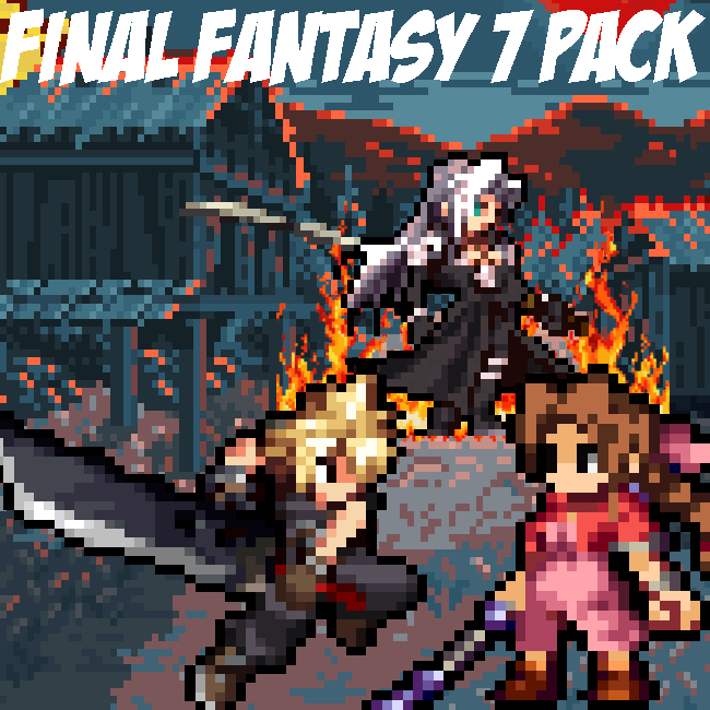 FF7 Pack Sephiroth, Cloud, Aerith