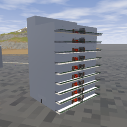 8 Floor impact tanker's HOTEL Building With Fully Working Interior With Working Elevator