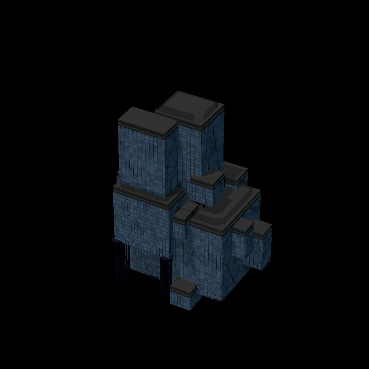 Low Poly Scifi Towers F 5 