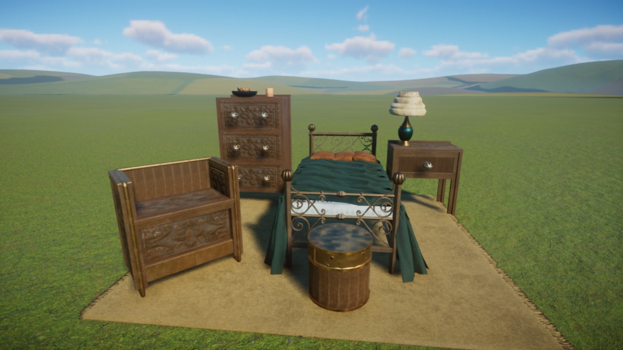 Rustic/Cottage Wood Bedroom Set