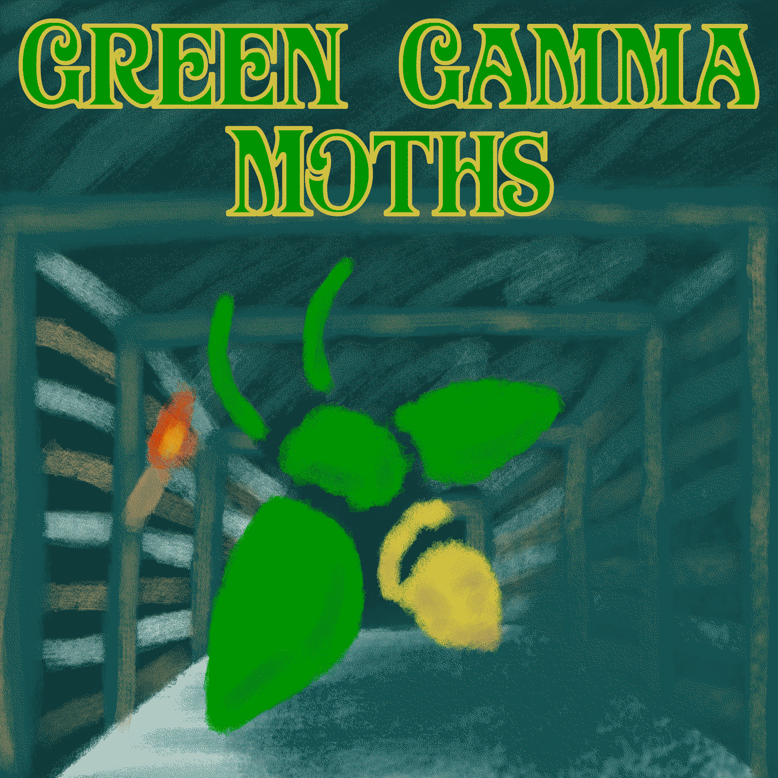 Green Gamma Moths