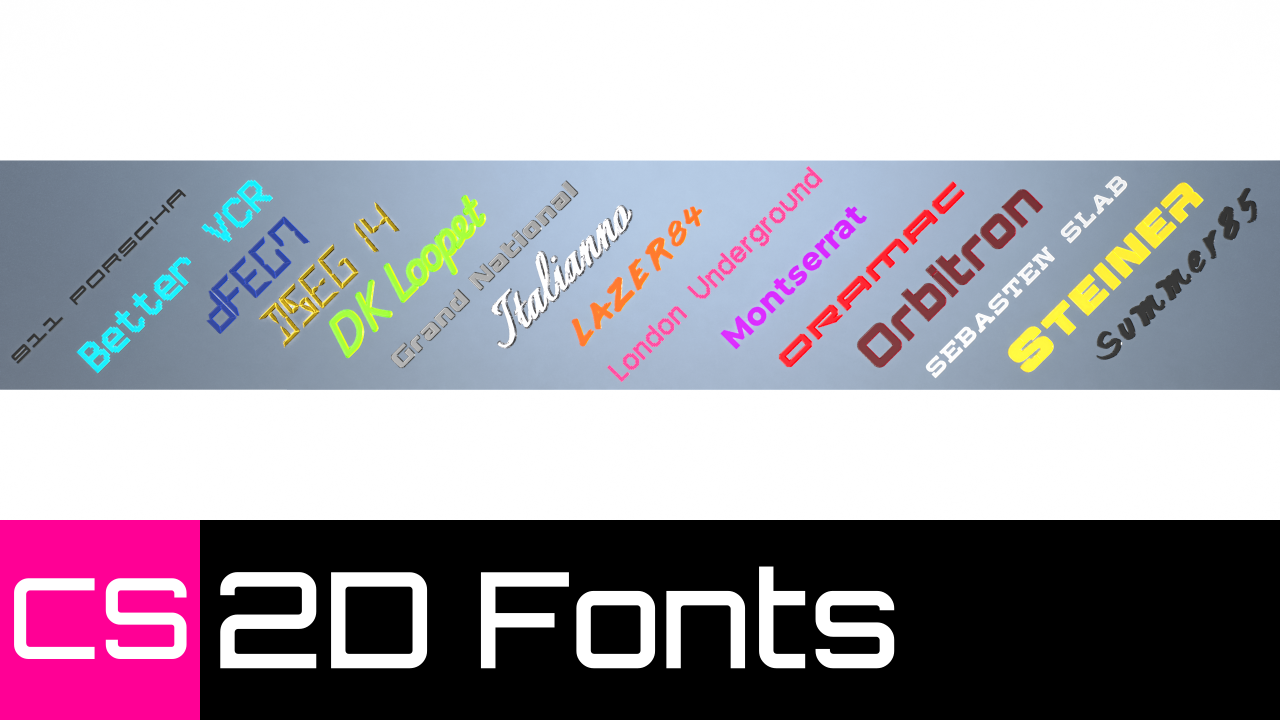 CS 2D fonts