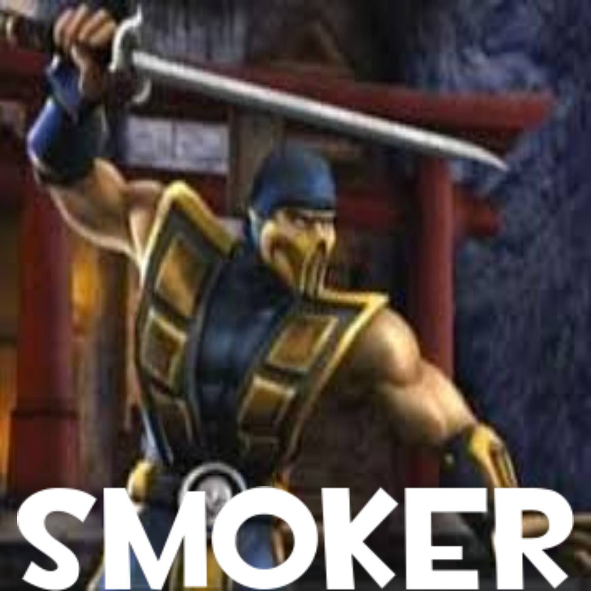 scorpion (Mortal Kombat: Armageddon) over smoker