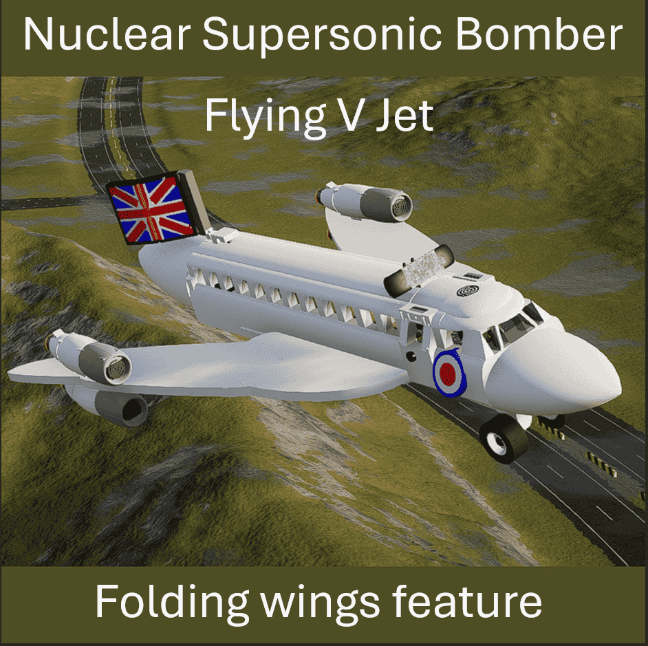 Sonic nuclear bomber jet