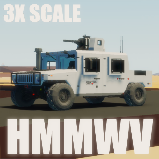 Industrial HMMWV 4X4 Truck 3X Scale