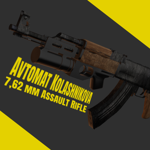Avtomat Kalashnikova (AK-47) with Fewes hands. preview
