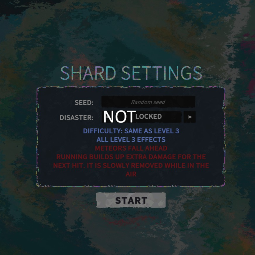 Unlock all disaster levels! + Disaster mode tweaker