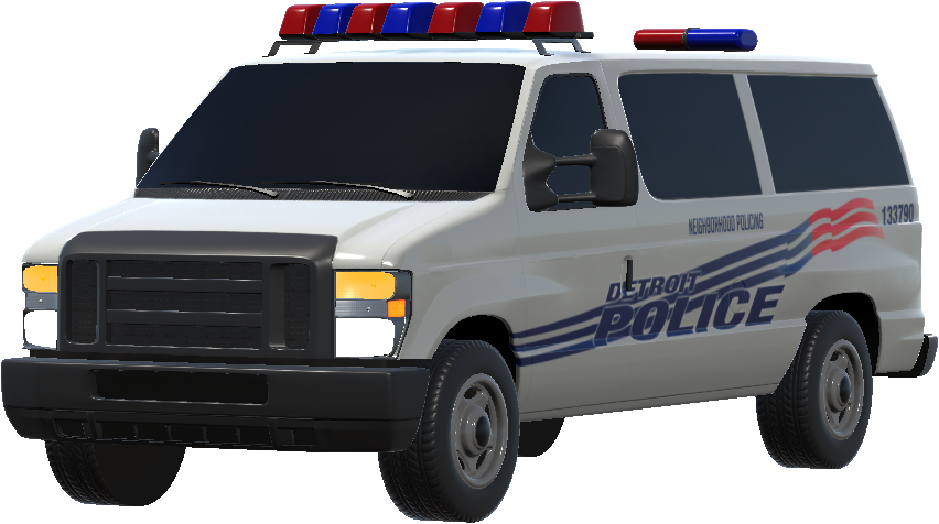 Detroit Police Department DPD Van