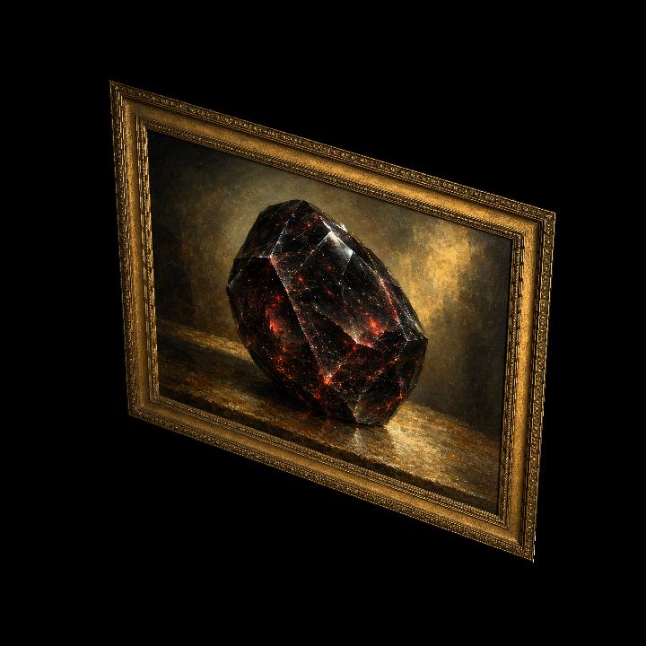Painting, The Shining Trapezohedron {2D}