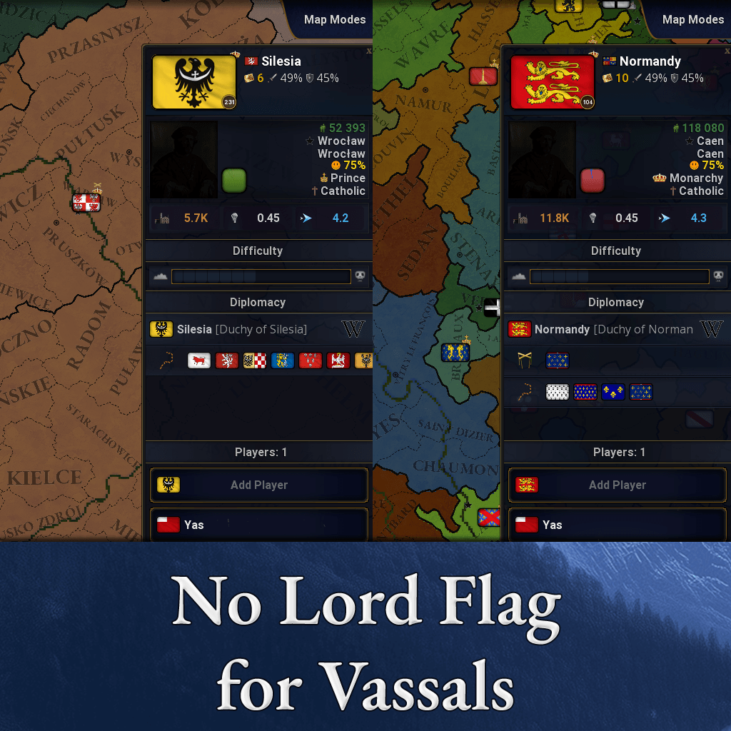 No Lord Flag for Vassals