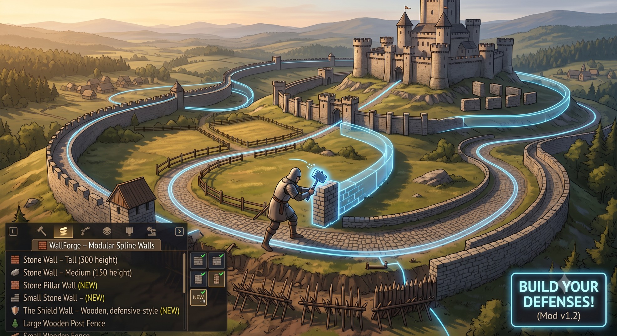 Spline Walls