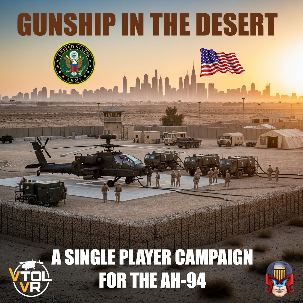 Gunship In The Desert