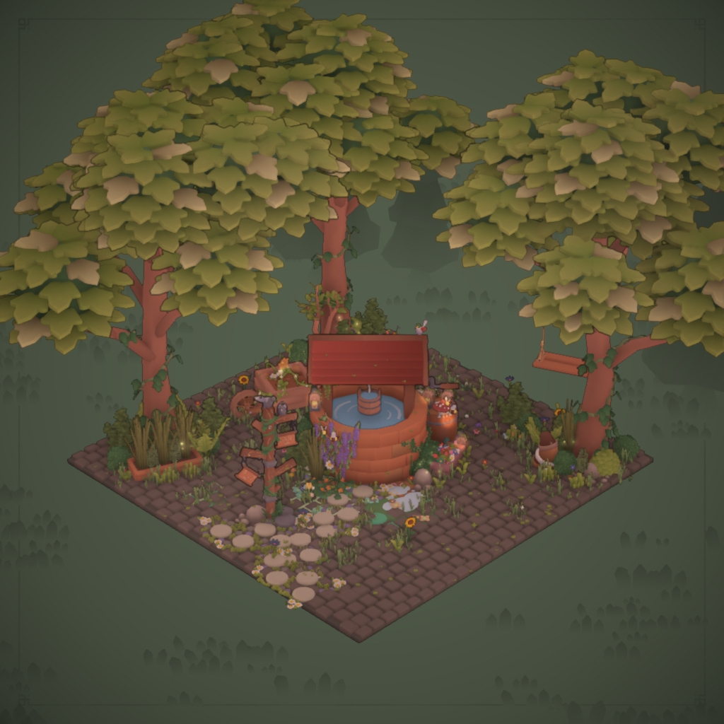 abandoned wishing well
