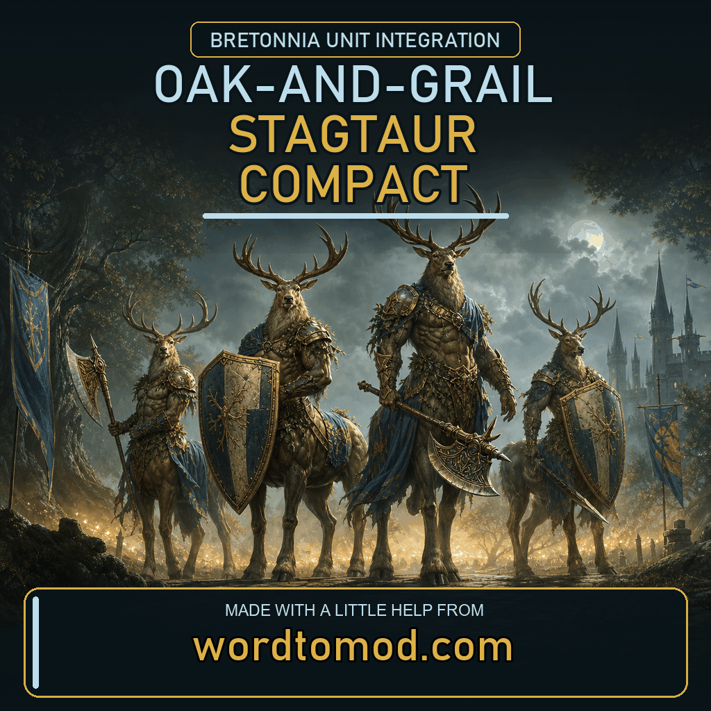 Oak-and-Grail Stagtaur Compact for Bretonnia