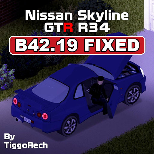 [B42] Nissan Skyline GTR R34 [42.20] – Project Zomboid Mod