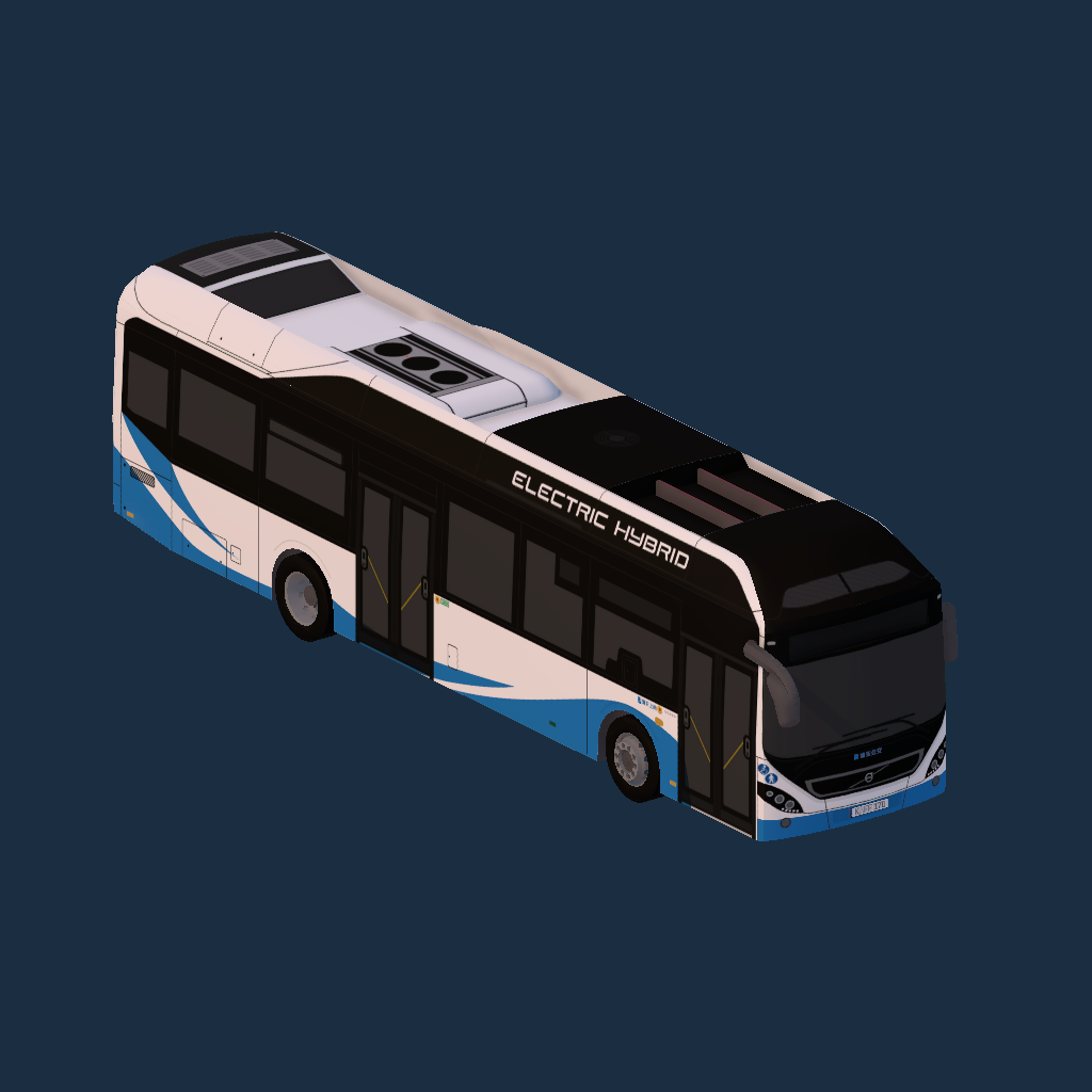 「浦东上南」Volvo 7900 Electric Hybrid (Shanghai Pudong Bus Livery)