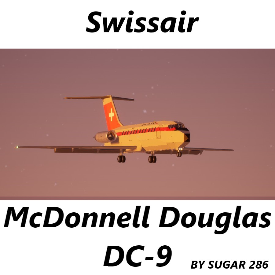 McDonnell Douglas DC-9 Swissair airlines ( By SUGAR286)