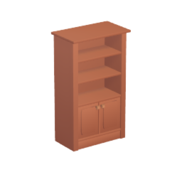 Bookcase with doors