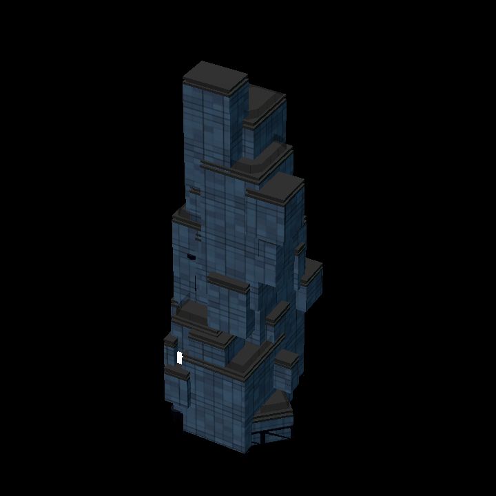 Low Poly Scifi Towers A 3 
