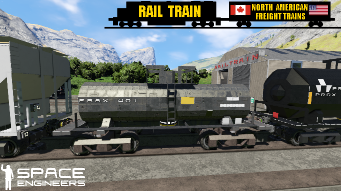 Rail Train EBAX Bromine Tank Car
