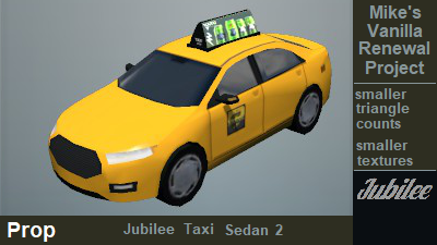 taxi jubilee sedan 2 prop