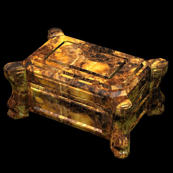 Chest, Amber Marble