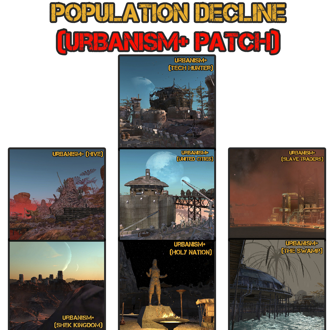 Population decline (Urbanism+ Patch)