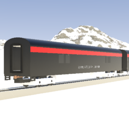 Zipperton Railroad 85' Coach - Baggage