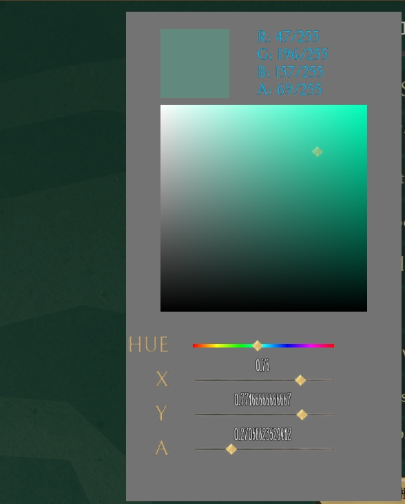 ColorSpaceVisualizationPanel – Don't Starve Together Mod