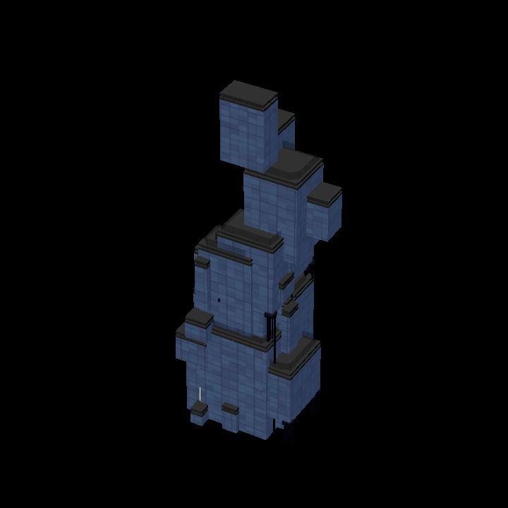 Low Poly Scifi Towers C 3